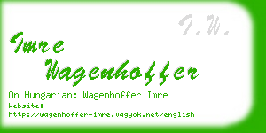 imre wagenhoffer business card